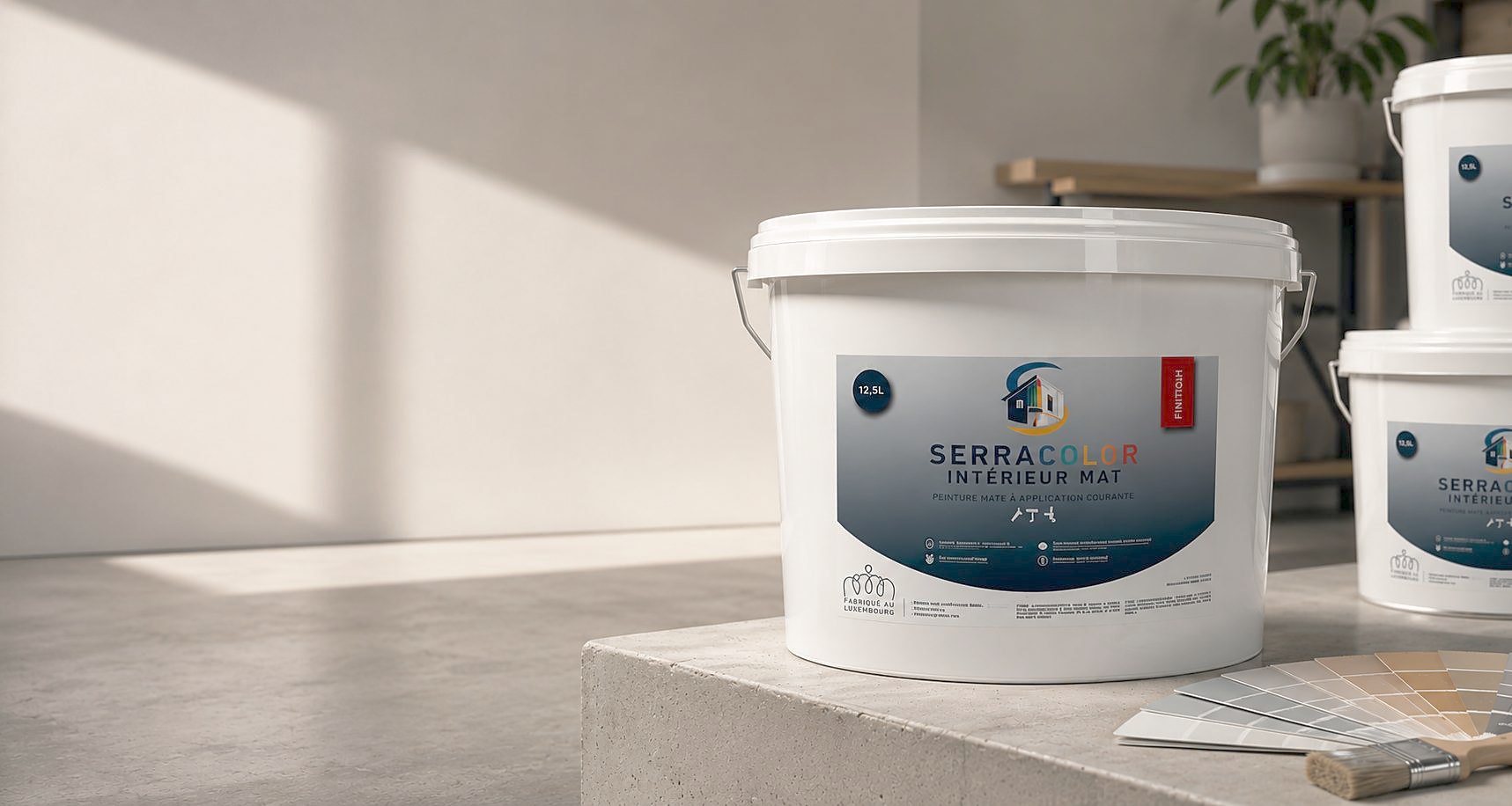 Seau de peinture SERRACOLOR Intérieur Mat avec nuancier